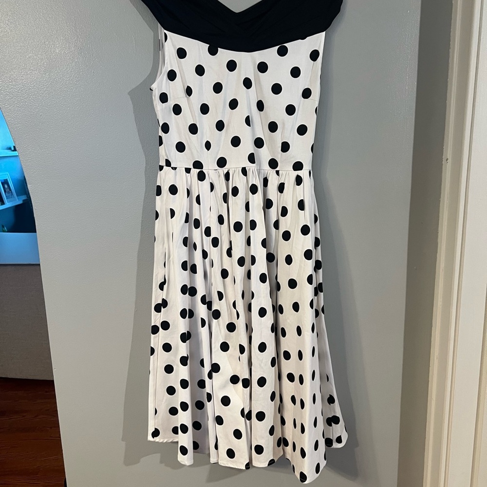 Black and White Polka Dot Dress